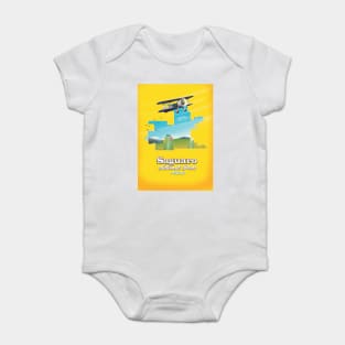 Saguaro national park Arizona map Baby Bodysuit